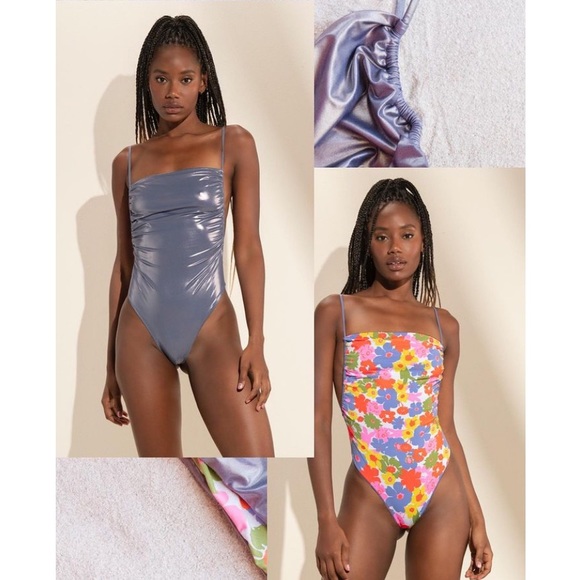 MAAJI Anthropologie - Billie Metallic One Piece Swimsuit - M - Picture 9 of 16